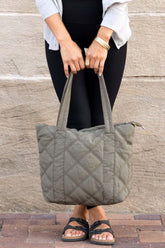 Puffy Quilted Tote Shoulder Bag - Fashion Meets Function, Shoulder Bags, $ 53.95, A Moment Of Now™